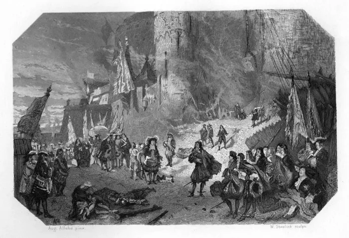 Framed Print : Menno van Coehoorn, Dutch soldier and military engineer, at the Siege of Namur, 1692, (c1870). Artist: W Steelink Framed Print : Menno van Coehoorn, Dutch soldier and military engineer, at the Siege of Namur, 1692, (c1870). Artist: W Steelink