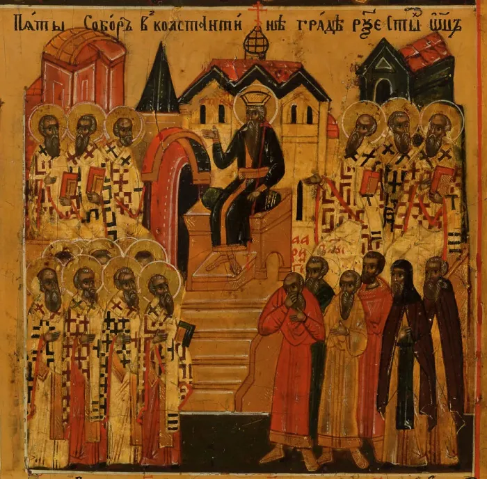 Framed Print : Menology of the month of July, between 1750 and 1800. Creator: Novgorod school