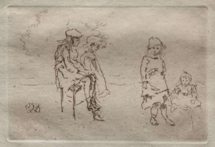 Framed Print : The Menpes Children. Creator: James McNeill Whistler (American, 1834-1903) Framed Print : The Menpes Children. Creator: James McNeill Whistler (American, 1834-1903)