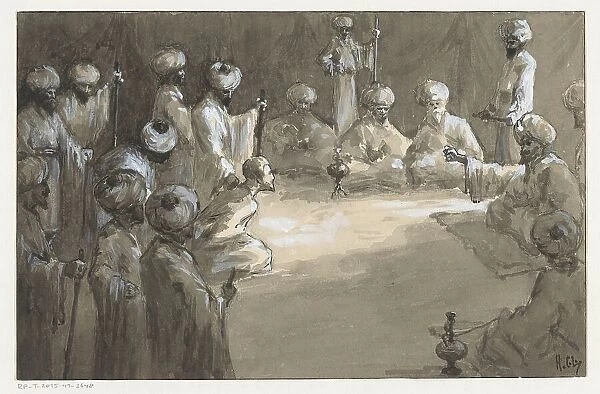 Men's meeting, 1910 or earlier. Creator: Louwerse, H.C