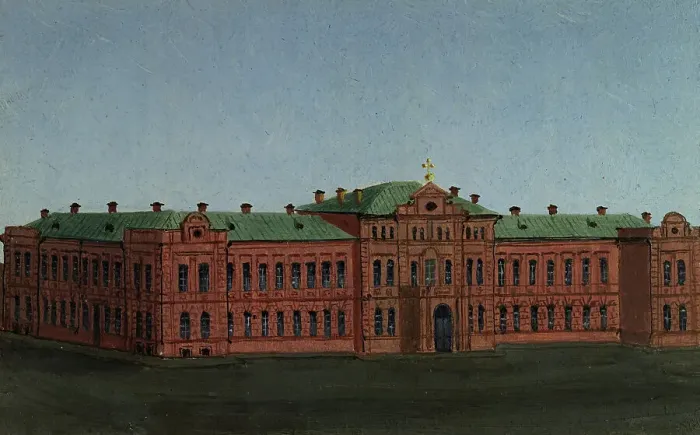 Framed Print : The Men's Secondary School, 1880-1897. Creator: Pavel Mikhailovich Kosharov Framed Print : The Men's Secondary School, 1880-1897. Creator: Pavel Mikhailovich Kosharov