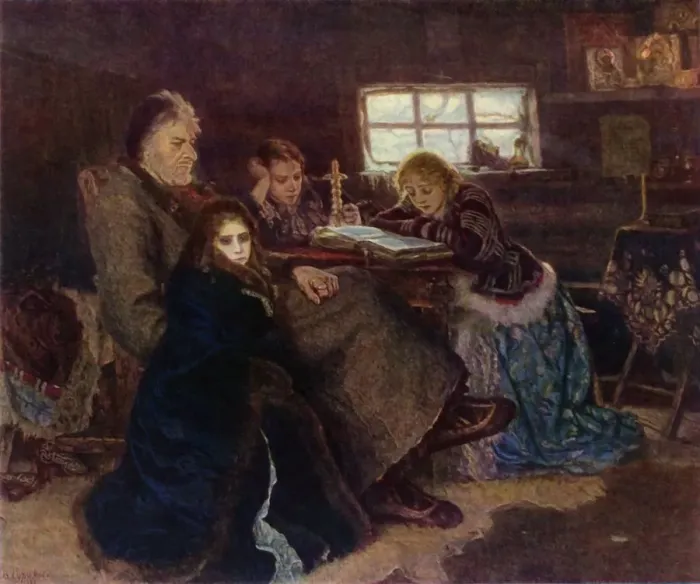 Framed Print : Menshikov in Berezovo, 1883, (1965). Creator: Vasily Surikov Framed Print : Menshikov in Berezovo, 1883, (1965). Creator: Vasily Surikov