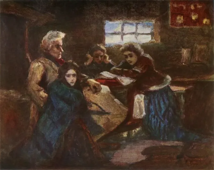 Framed Print : Menshikov in Berezovo (a study), 1881, (1965). Creator: Vasily Surikov Framed Print : Menshikov in Berezovo (a study), 1881, (1965). Creator: Vasily Surikov