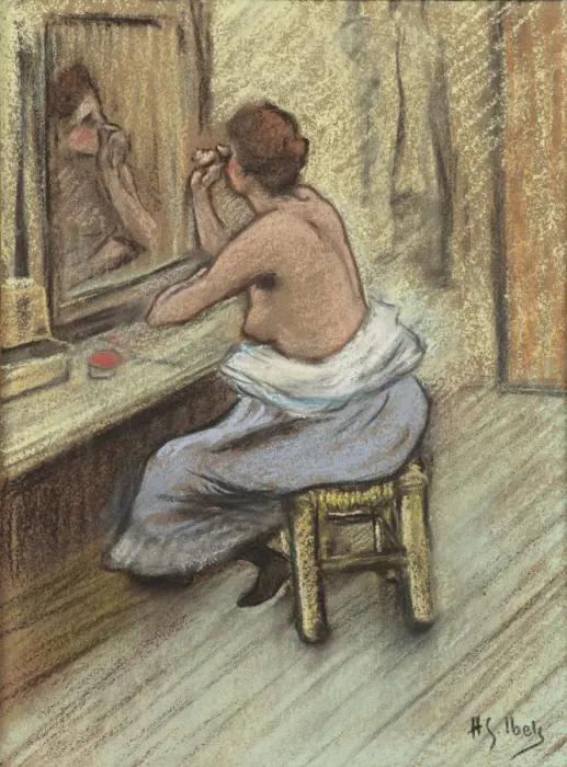 Framed Print : Mensonge (Lie), c. 1895. Creator: Ibels, Henri Gabriel (1867-1936)