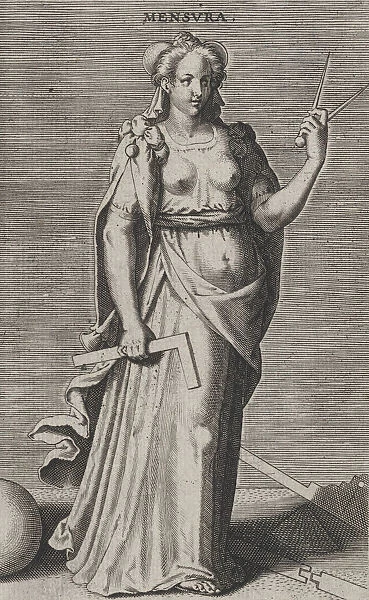 Mensura, from Prosopographia, ca. 1585-90. ca. 1585-90. Creator: Philip Galle