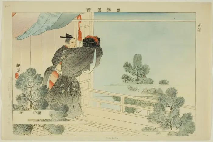 Framed Print : Mentako, from the series Pictures of No Performances (Nogaku Zue), 1898. Creator: Kogyo Tsukioka. Mentako, from the series Pictures of No Performances (Nogaku Zue), 1898. Creator: Kogyo Tsukioka Framed Print : Mentako, from the series Pictures of No Performances (Nogaku Zue), 1898. Creator: Kogyo Tsukioka. Mentako, from the series Pictures of No Performances (Nogaku Zue), 1898. Creator: Kogyo Tsukioka