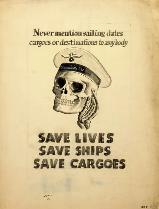 Framed Print : Never mention sailing dates, cargoes or destinations to... WWII poster, between 1939 and 1946 Framed Print : Never mention sailing dates, cargoes or destinations to... WWII poster, between 1939 and 1946