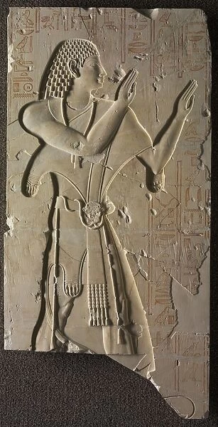 Mentuemhat in Ecclesiastical Dress, c. 667-647 BC. Creator: Unknown