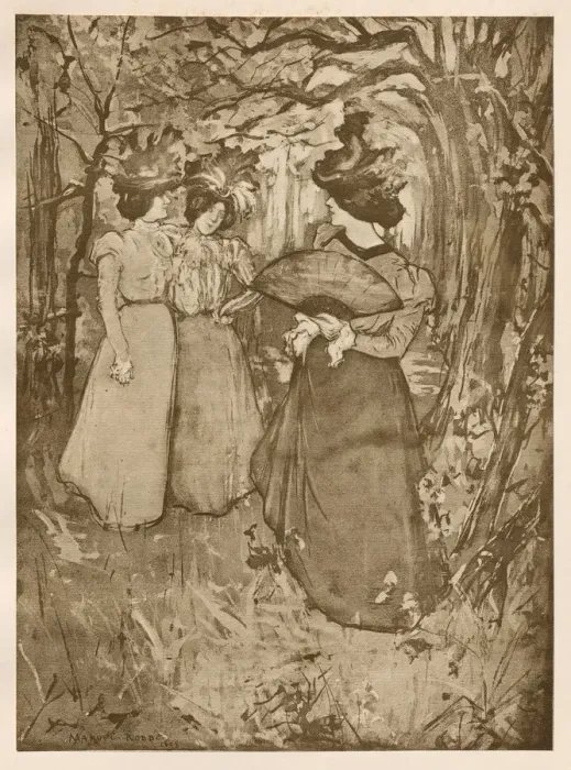 Framed Print : Menuet dAutomne, 1898. Creator: Manuel Robbe (French, 1872-1936); Imprimerie Champenois Framed Print : Menuet dAutomne, 1898. Creator: Manuel Robbe (French, 1872-1936); Imprimerie Champenois