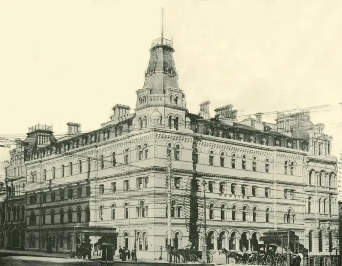 Framed Print : Menzies Hotel, Melbourne, 1901. Creator: Unknown Framed Print : Menzies Hotel, Melbourne, 1901. Creator: Unknown