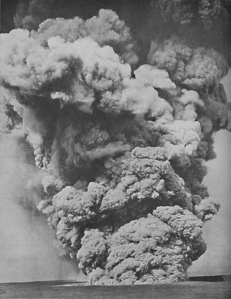 Mephitic Cloud Belched Forth from the Mouth of Kilauea, c1935