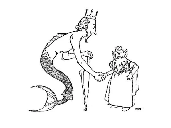 The Mer-King Must Be Invited First, c1930. Artist: W Heath Robinson