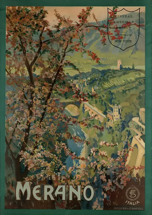 Framed Print : Merano, 1927. Creator: Borgoni, Mario (1869-1936) Framed Print : Merano, 1927. Creator: Borgoni, Mario (1869-1936)