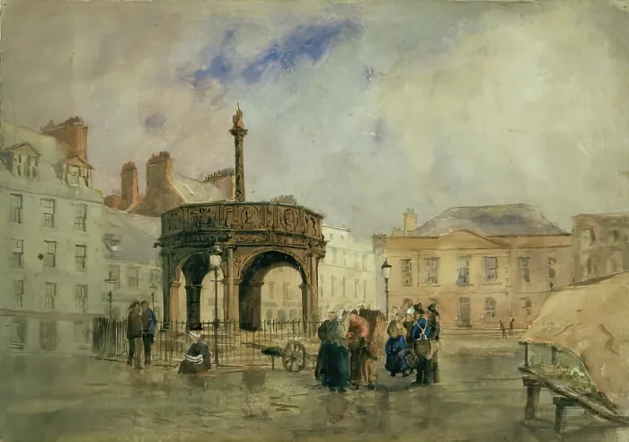 Framed Print : The Mercat Cross, Aberdeen, 1875-1899. Creator: Unknown Framed Print : The Mercat Cross, Aberdeen, 1875-1899. Creator: Unknown