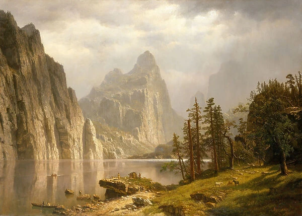 Merced River, Yosemite Valley, 1866. Creator: Albert Bierstadt