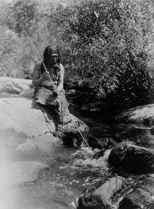 Framed Print : On the Merced-Southern Miwok, c1924. Creator: Edward Sheriff Curtis Framed Print : On the Merced-Southern Miwok, c1924. Creator: Edward Sheriff Curtis