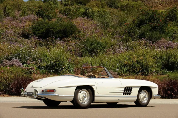 Framed Print : Mercedes Benz 300 SL roadster 1958. Artist: Simon Clay Framed Print : Mercedes Benz 300 SL roadster 1958. Artist: Simon Clay