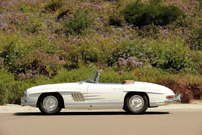 Framed Print : Mercedes Benz 300 SL roadster 1958. Artist: Simon Clay Framed Print : Mercedes Benz 300 SL roadster 1958. Artist: Simon Clay