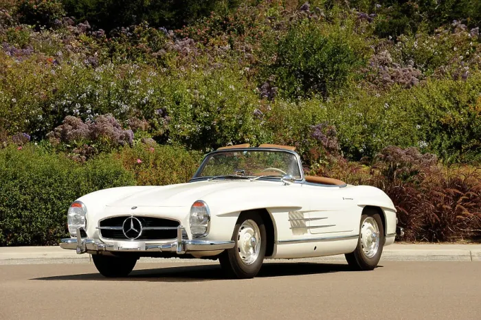 Framed Print : Mercedes Benz 300 SL roadster 1958. Artist: Simon Clay Framed Print : Mercedes Benz 300 SL roadster 1958. Artist: Simon Clay