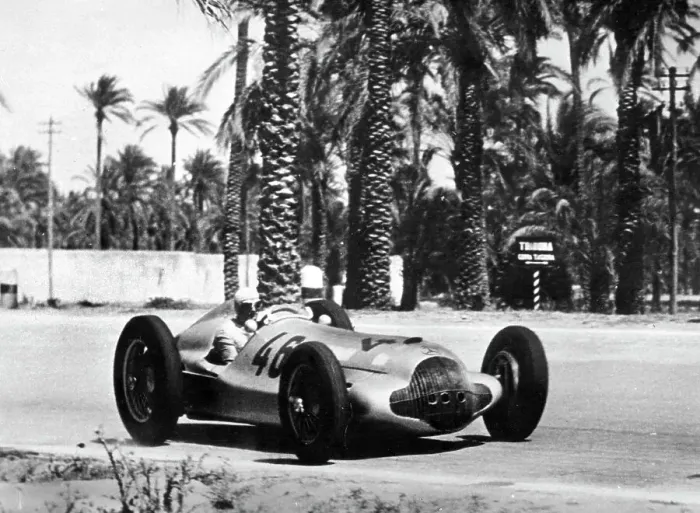 Framed Print : Mercedes Benz W154, Hermann Lang, Tripoli Grand Prix 1938. Creator: Unknown Framed Print : Mercedes Benz W154, Hermann Lang, Tripoli Grand Prix 1938. Creator: Unknown