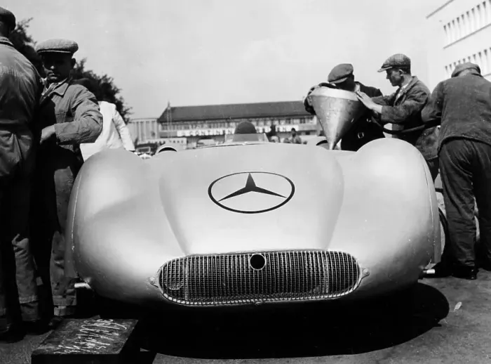 Framed Print : Mercedes Streamliner car at Avus motor racing circuit, Berlin, Germany, c1937 Framed Print : Mercedes Streamliner car at Avus motor racing circuit, Berlin, Germany, c1937
