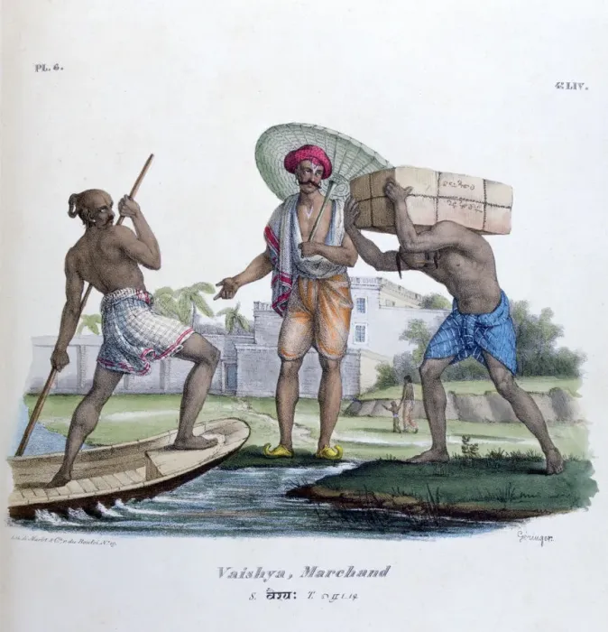 Framed Print : Merchant, 1828. Artist: Marlet et Cie