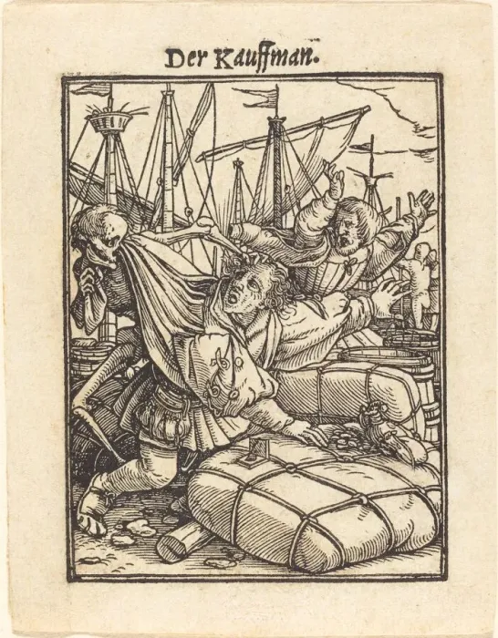 Framed Print : Merchant. Creator: Hans Holbein the Younger