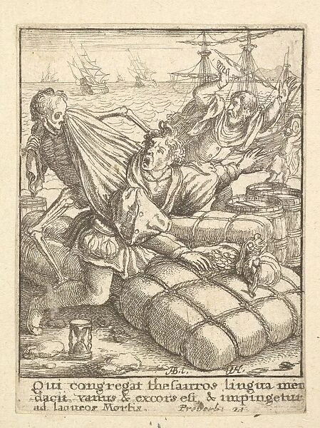 The Merchant, from the Dance of Death, 1651. Creator: Wenceslaus Hollar