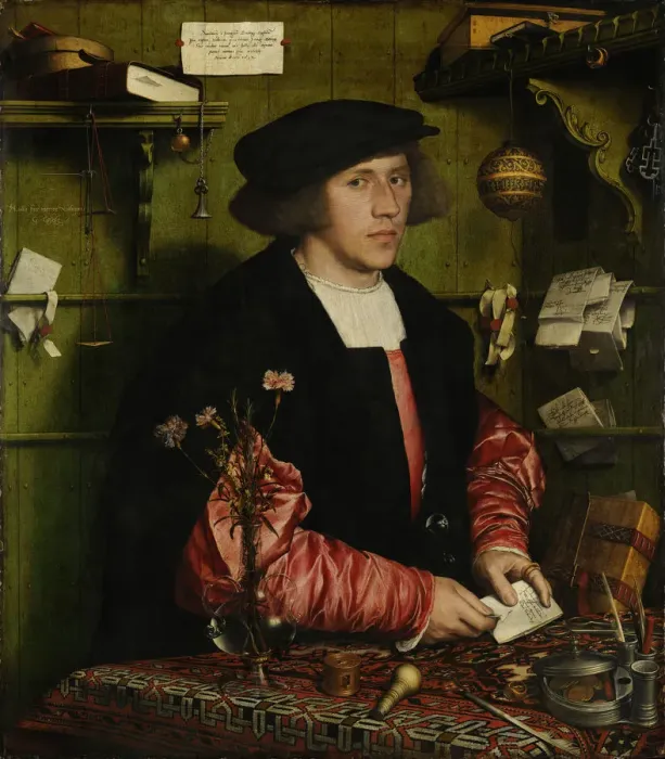Framed Print : The Merchant Georg Gisze, 1532. Artist: Holbein, Hans, the Younger (1497-1543) Framed Print : The Merchant Georg Gisze, 1532. Artist: Holbein, Hans, the Younger (1497-1543)