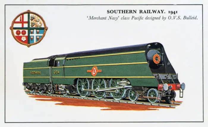 Framed Print : Merchant Navy class, Southern Railway, 1941, (20th century) Framed Print : Merchant Navy class, Southern Railway, 1941, (20th century)