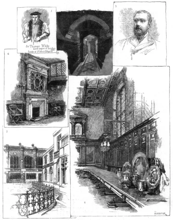 Framed Print : Merchant Taylors Company, one of the City Guilds, 1884. Artist: Horestier Framed Print : Merchant Taylors Company, one of the City Guilds, 1884. Artist: Horestier