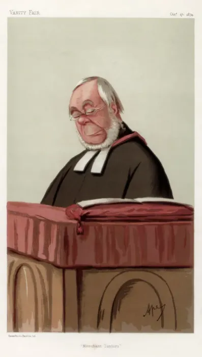 Framed Print : Merchant Taylors, the Reverend James Augustus Hessey DCL, 1874. Artist: Carlo Pellegrini Framed Print : Merchant Taylors, the Reverend James Augustus Hessey DCL, 1874. Artist: Carlo Pellegrini