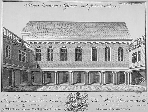 Merchant Taylors School, Suffolk Lane, City of London, 1756. Artist: J Mynde