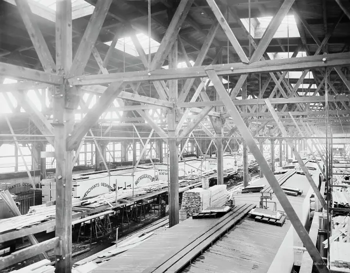 Framed Print : Merchants Transportation Company, Despatch, N.Y. between 1900 and 1920. Creator: Unknown Framed Print : Merchants Transportation Company, Despatch, N.Y. between 1900 and 1920. Creator: Unknown