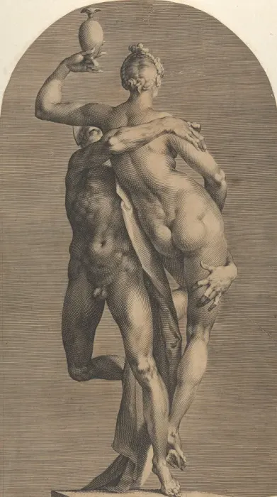 Framed Print : Mercury Abducting Psyche, ca. 1622. Creator: Adriaen Collaert Framed Print : Mercury Abducting Psyche, ca. 1622. Creator: Adriaen Collaert