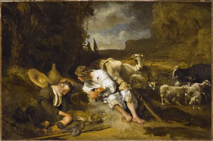 Framed Print : Mercury and Argus, 1645-1647. Artist: Fabritius, Carel (1622-1654)