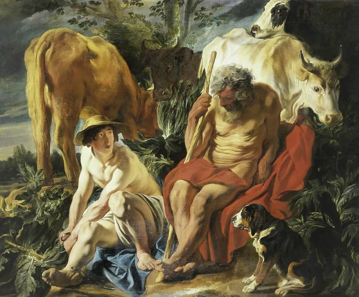 Framed Print : Mercury and Argus, c1620. Creator: Jordaens, Jacob (1593-1678) Framed Print : Mercury and Argus, c1620. Creator: Jordaens, Jacob (1593-1678)