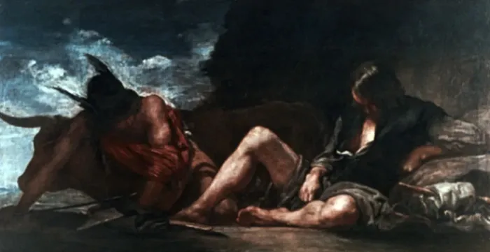 Framed Print : Mercury and Argus, c1659. Artist: Diego Velazquez Framed Print : Mercury and Argus, c1659. Artist: Diego Velazquez