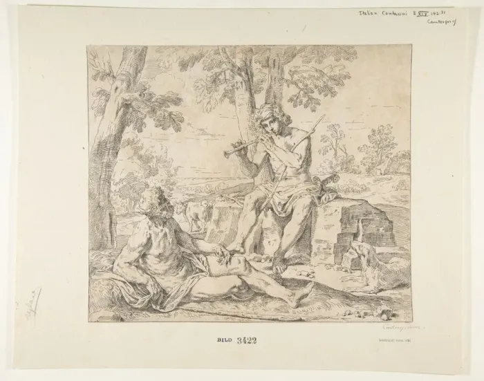 Framed Print : Mercury and Argus, ca. 1630-1648. Creator: Simone Cantarini Framed Print : Mercury and Argus, ca. 1630-1648. Creator: Simone Cantarini