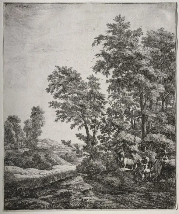 Framed Print : Mercury and Argus. Creator: Anthonie Waterloo (Dutch, 1609 / 10-1690) Framed Print : Mercury and Argus. Creator: Anthonie Waterloo (Dutch, 1609 / 10-1690)