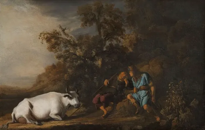 Framed Print : Mercury, Argus and Io, after c.1659. Creator: Unknown Framed Print : Mercury, Argus and Io, after c.1659. Creator: Unknown