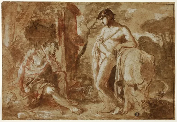 Framed Print : Mercury and Argus, n.d. Creator: Camillo Procaccini Framed Print : Mercury and Argus, n.d. Creator: Camillo Procaccini