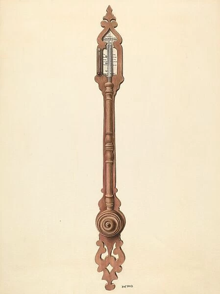Mercury Barometer, c. 1940. Creator: Ray Price