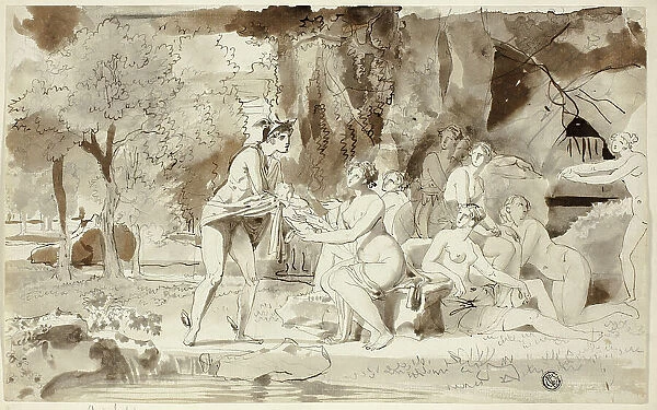 Mercury Bringing Bacchus to be Raised by the Nymphs, n.d. Creator: Juan Cristobal