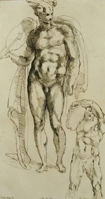 Framed Print : Mercury, mid-18th century. Creator: Caylus, Anne-Claude-Philippe de Framed Print : Mercury, mid-18th century. Creator: Caylus, Anne-Claude-Philippe de