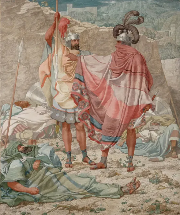 Framed Print : Mercy: David Spareth Saul's Life, 1854. Creator: Richard Dadd Framed Print : Mercy: David Spareth Saul's Life, 1854. Creator: Richard Dadd