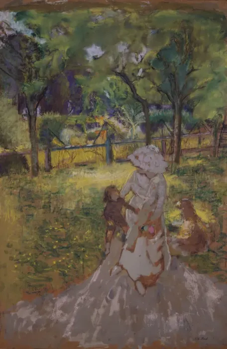 Framed Print : Mere et Enfant au Jardin (Matin Dans Le Verger), 1909-1911. Creator: Edouard Vuillard Framed Print : Mere et Enfant au Jardin (Matin Dans Le Verger), 1909-1911. Creator: Edouard Vuillard