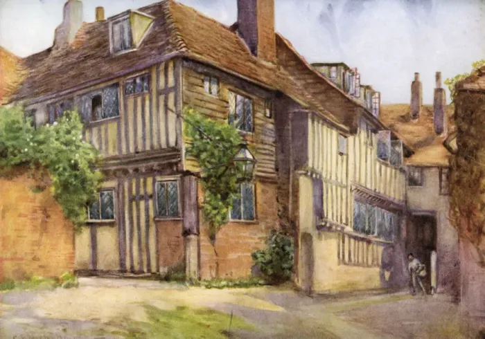 Framed Print : Mermaid Inn, Rye, Sussex, 1924-1926. Artist: George F Nicholls Framed Print : Mermaid Inn, Rye, Sussex, 1924-1926. Artist: George F Nicholls