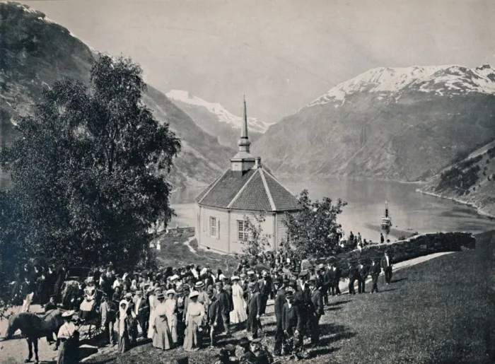 Framed Print : Merok, Geiranger, 1914. Creator: Unknown Framed Print : Merok, Geiranger, 1914. Creator: Unknown