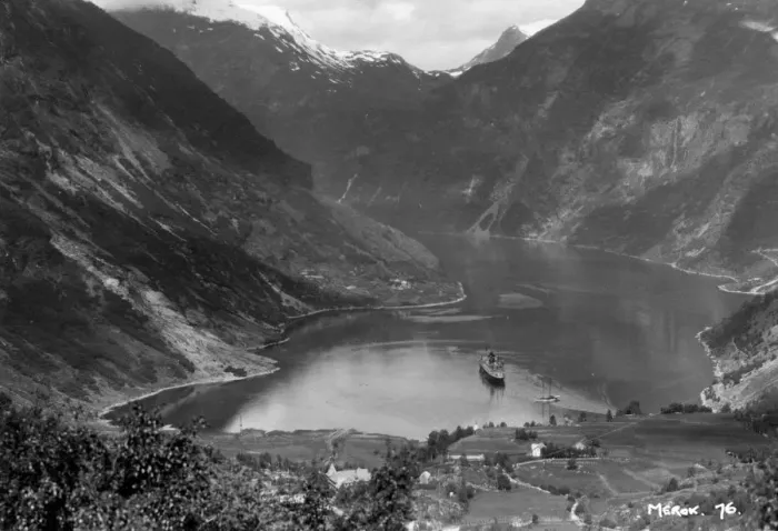 Framed Print : Merok, Geirangerfjord, Norway, 1929 Framed Print : Merok, Geirangerfjord, Norway, 1929